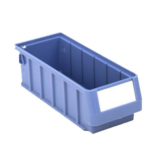 [044282] Caja plástica para el almacenamiento en estantería serie Regalbox RK - Dim.: 300x117x90h mm - azul