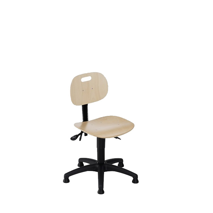 [044700] Silla para taller de madera regulable en altura e inclinación - Altura asiento.: 460 / 600h mm - Haya