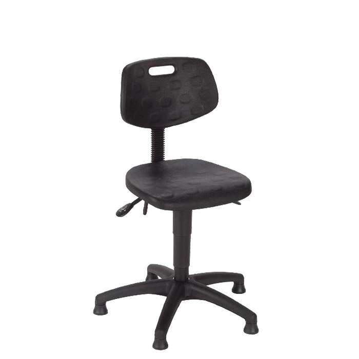 [044701] Silla para taller de poliuretano regulable en altura - Altura asiento.: 470 / 610h mm - Poliuretano negro