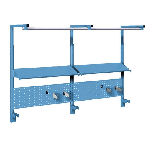 [044931] Panel vertical para banco de trabajo - Dim.: 2000x1239h mm - Azul ral 5012