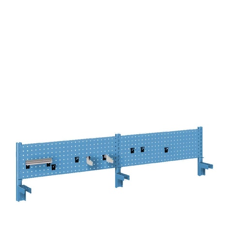 [044935] Panel vertical para banco de trabajo - Dim.: 2500x327h mm - Azul ral 5012