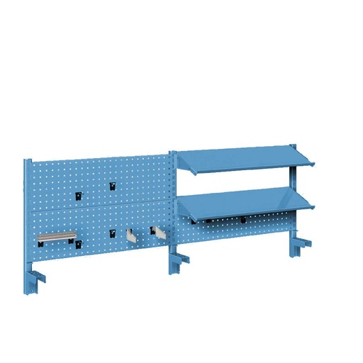 [044949] Panel vertical para banco de trabajo - Dim.: 3000x631h mm - Azul ral 5012