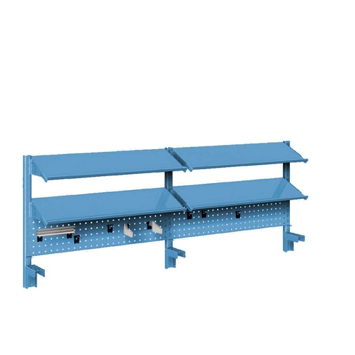 [044950] Panel vertical para banco de trabajo - Dim.: 3000x631h mm - Azul ral 5012