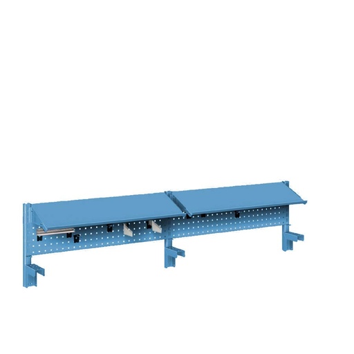 [044952] Panel vertical para banco de trabajo - Dim.: 3000x327h mm - Azul ral 5012