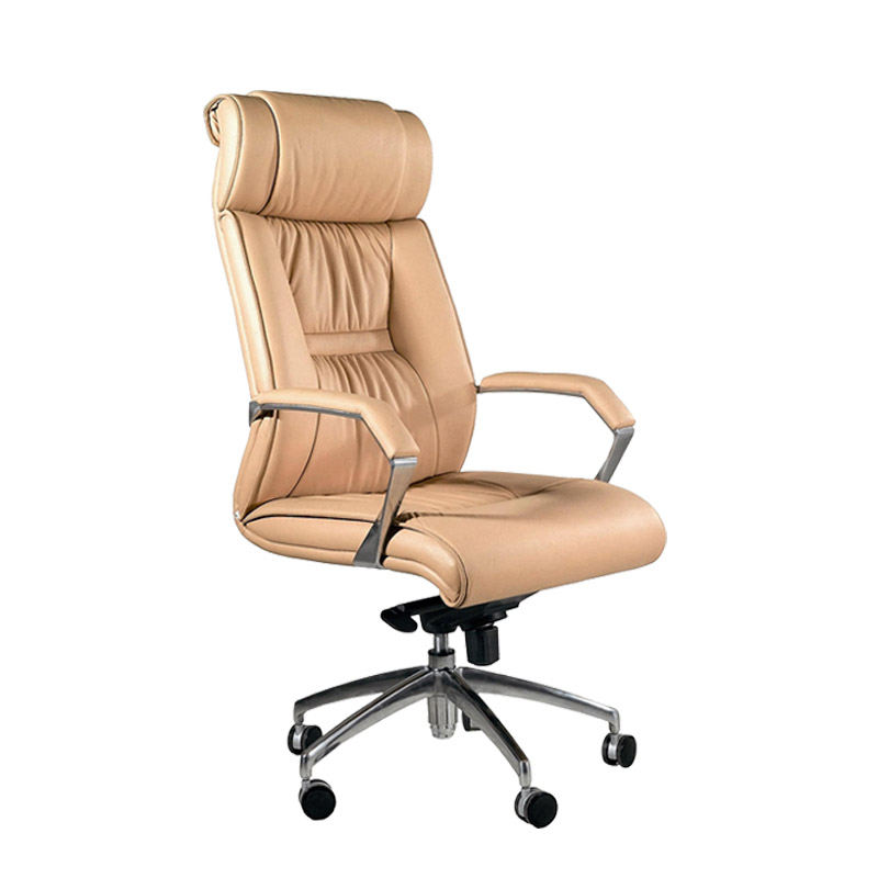 [045044] Sillón gerencia de piel natural - Dim.: 635x570x1210h mm - Beige