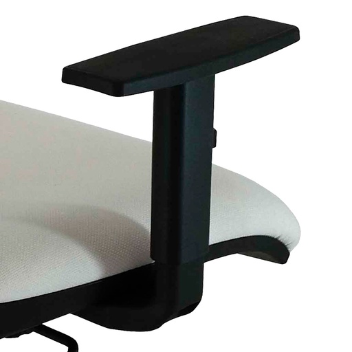 [045068] Par de reposabrazos de nylon con regulación en altura para silla - Negro