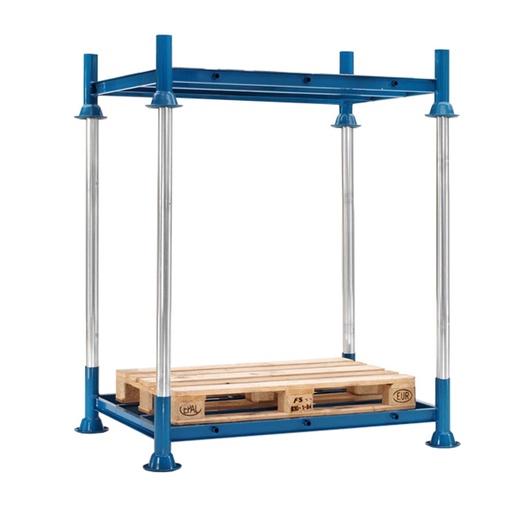 [045640] Estantería de gran carga desmontable - Dim.: 1550x1185x1930h mm - Azul ral 5019