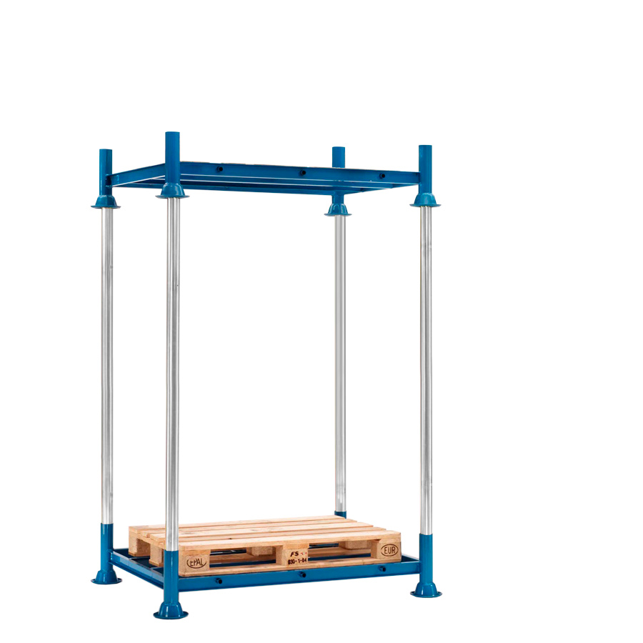 [045642] Estantería de gran carga desmontable - Dim.: 1550x1185x2430h mm - Azul ral 5019