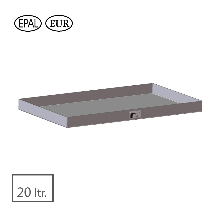 [045659] Cubeta colectora norma Europa 20 l - Dim.: 600x400x120h mm - acero galvanizado