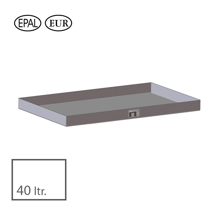 [045661] Cubeta colectora norma Europa 40 l - Dim.: 800x600x120h mm - acero galvanizado