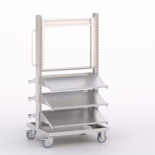 [045898] Carro modular serie Unibox vacío - Dim.: 730x613x1365h mm - Gris ral 7035