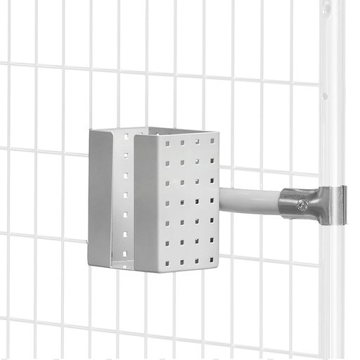 [046113] Soporte metálico para lector de códigos de barra - Dim.: 120x87x150h mm - Gris ral 7035