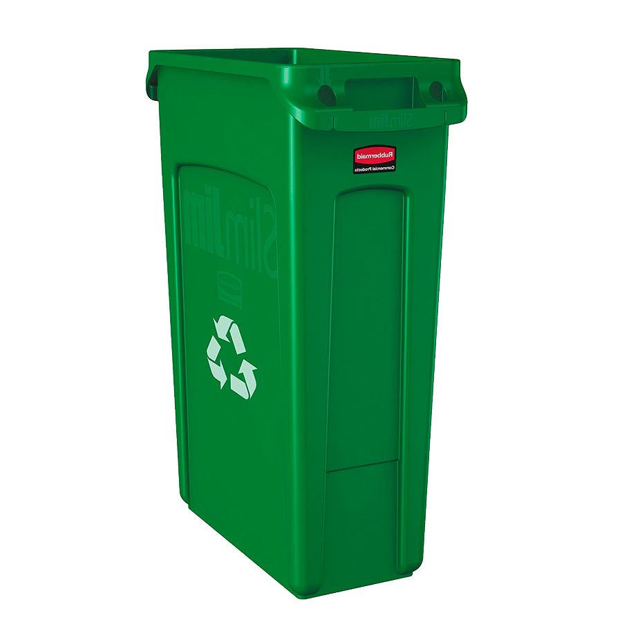 [046441] Contenedor plástico Slim Jim® de 87 lts. para la recogida de residuos - Dim.: 558x279x762h mm - Verde
