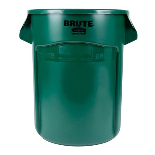 [046477] Contenedor plástico BRUTE de 75,7 lts. para recogida de basuras - Dim.: Ø 495x581h mm - Verde oscuro