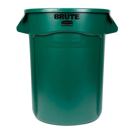 [046479] Contenedor plástico BRUTE de 121,1 lts. para recogida de basuras - Dim.: Ø 559x692h mm - Verde oscuro