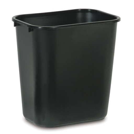 [046497] Papelera de plástico de 26,6 lts. para la recogida selectiva de residuos - Dim.: 365x260x380h mm - Negro 