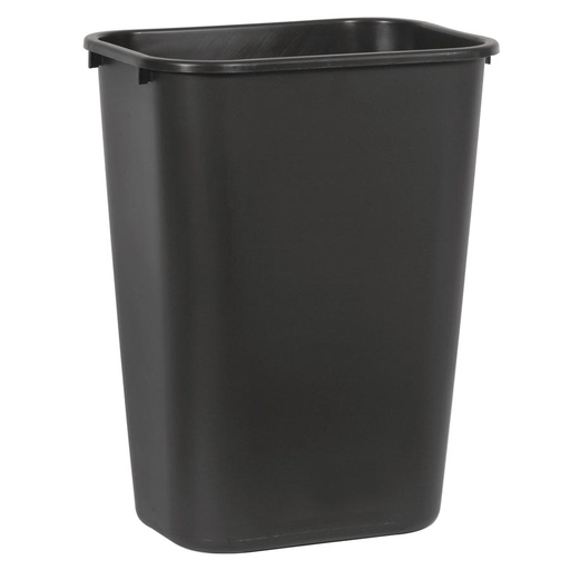 [046499] Papelera de plástico de 39 lts. para la recogida selectiva de residuos - Dim.: 387x279x505h mm - Negro