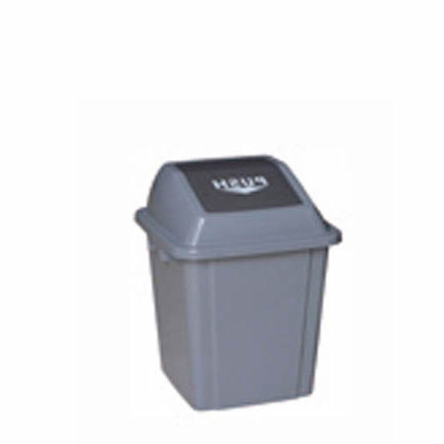 [046512] Papelera de plástico con tapa basculante de 25 lts. - Dim.: 340x280x440h mm - Gris 