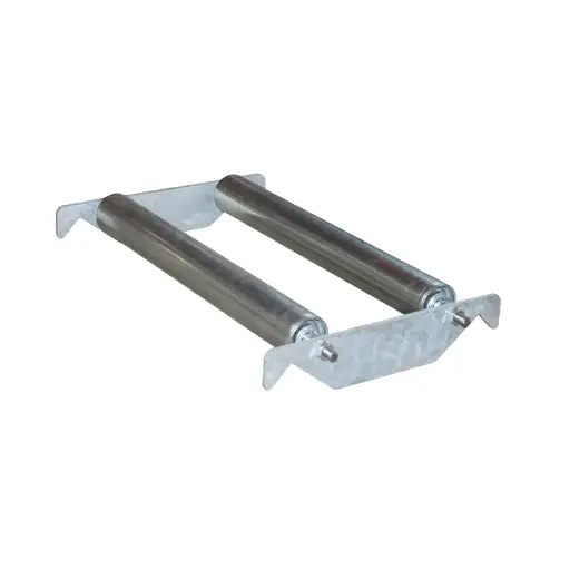 [046815] Rodador metálico de 1 barril tumbado de 60 lts. - Dim.: 295x490x75h mm - Galvanizado