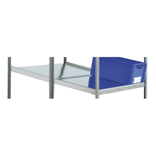 [046992] Estante metálico doble inclinado con rebordes - Dim.: 1000x1200x25h mm - Galvanizado