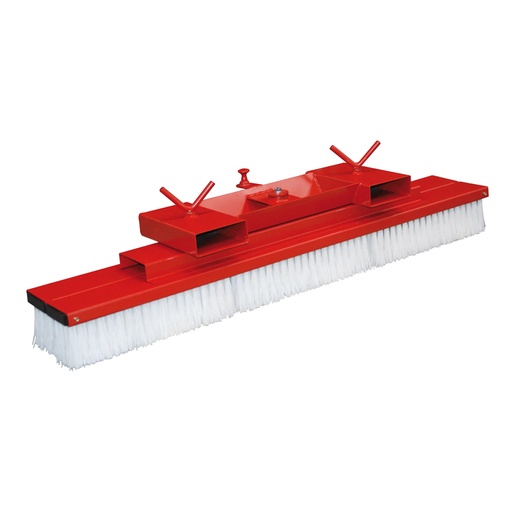 [047037] Escoba para pinzas de carretilla elevadora - Dim.: 1500x350x300h mm - Rojo ral 3000