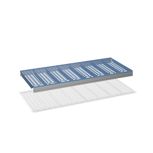 [047371] Estante de plástico para estantería de picking - Dim.: 1200x600x47h mm - azul