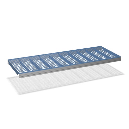 [047372] Estante de plástico para estantería de picking - Dim.: 1500x600x47h mm - azul