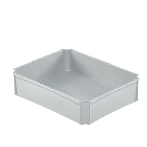 [047498] Caja plástica divisoria para cajas serie Basicline - Dim.: 355x276x85h mm - Gris claro