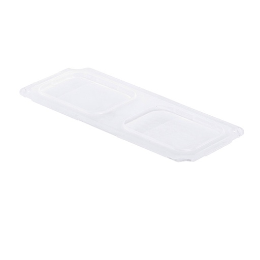 [047505] Tapa para caja plástica divisoria - Dim.: 356x138x16h mm - Translúcido