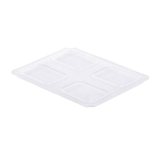 [047506] Tapa para caja plástica divisoria - Dim.: 356x277x16h mm - Translúcido