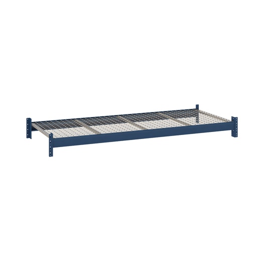 [047521] Estante metálico para estantería de media carga con paneles de rejilla metálica - Dim.: 1800x800x67h mm - azul ral 5010