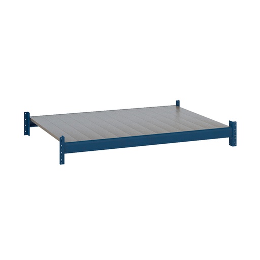 [047536] Estante metálico para estantería de media carga con paneles metálicos lisos - Dim.: 1350x1100x67h mm - azul ral 5010