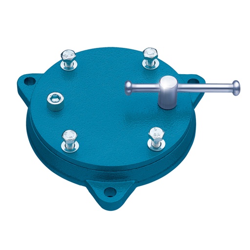[047787] Base giratoria metálica para tornillo de banco de trabajo - Ancho: 120 mm