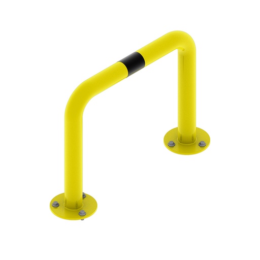 [047991] Arco lineal de protección contra impactos - Dim.: 750x180x600h mm - Amarillo ral 1018