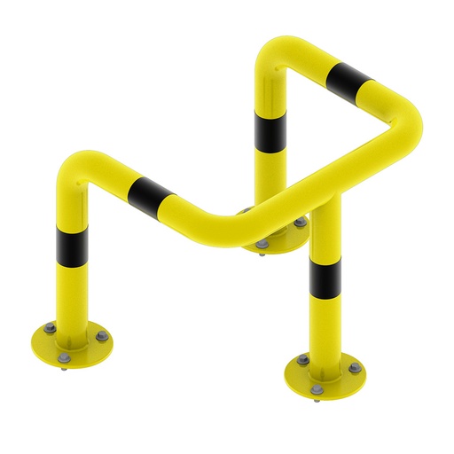 [047993] Arco en U de protección contra impactos - Dim.: 600x750x600h mm - Amarillo ral 1018
