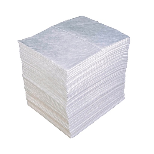 [048050] Pack de 50 hojas absorbentes para aceites - Dim.: 1000x1000 mm - Blanco
