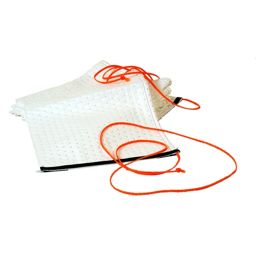 [048059] Pack de 7 bandas absorbentes con cabo para aceites - Dim.: 6100x500 mm - Blanco