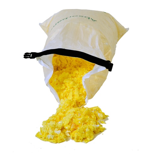 [048069] Particulado polipropileno absorbente para líquidos químicos - 1 saco de 5 kg - Amarillo