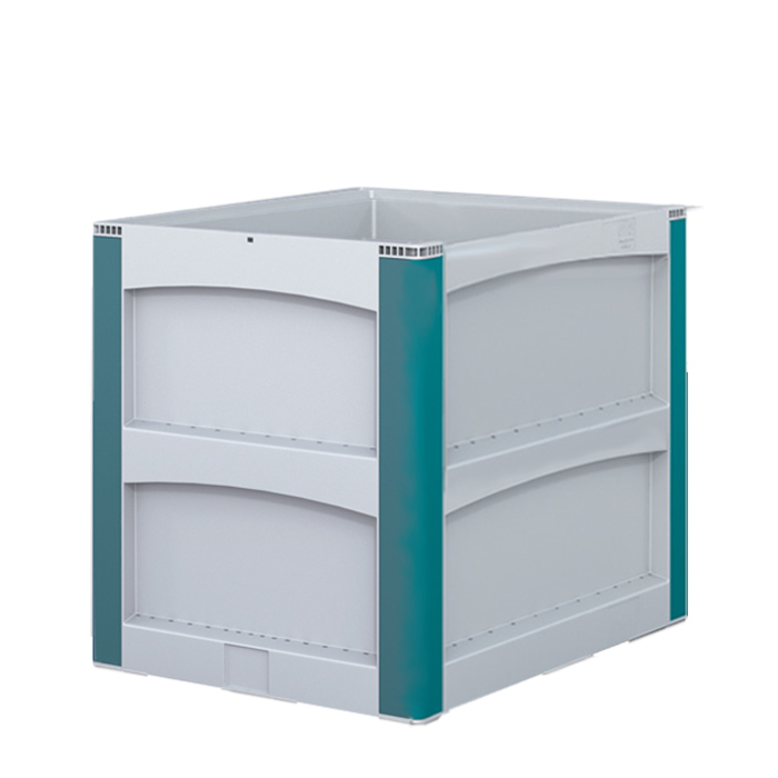 [048132] Contenedor de plástico sin patines - Dim.: 800x600x620h mm - Gris