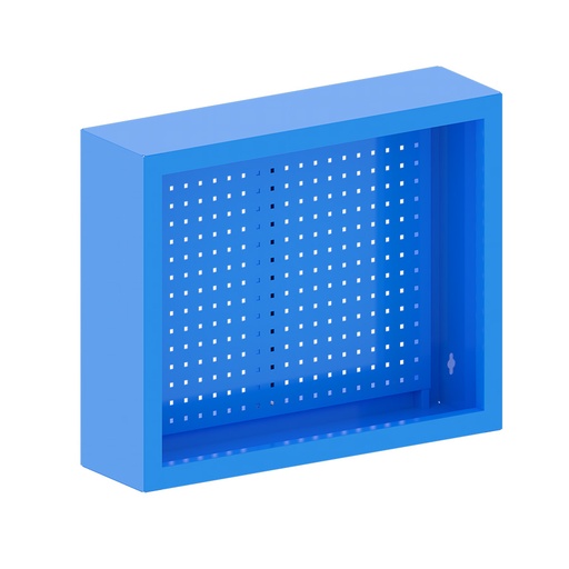 [048152] Armario expositor con paneles perforados porta herramientas - Dim.: 1000x155x750h mm - Azul ral 5012