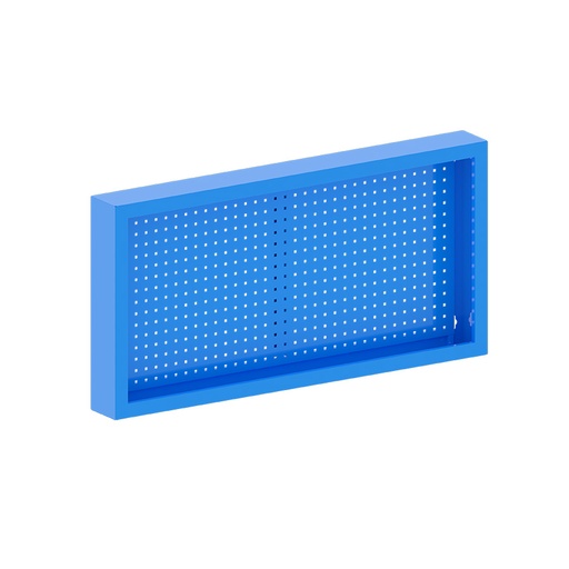 [048153] Armario expositor con paneles perforados porta herramientas - Dim.: 1500x155x750h mm - Azul ral 5012