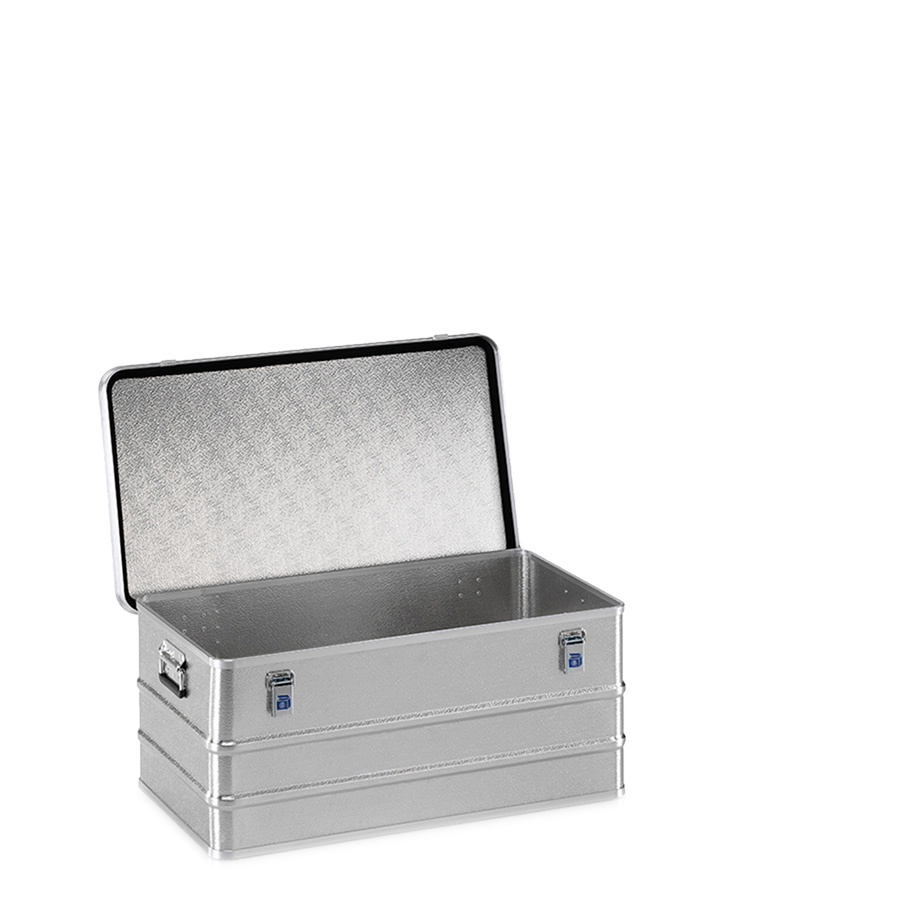 [048341] Arcón de aluminio con tapa, cierres de palanca y asas integradas - Dim.: 885x485x373h mm - Aluminio