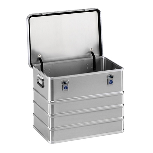 [048345] Arcón de aluminio con tapa, cierres de palanca y asas integradas - Dim.: 655x435x510h mm - Aluminio.