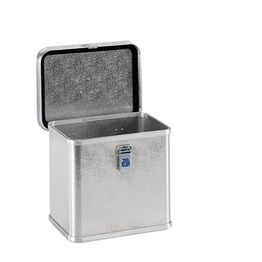 [048357] Arcón de aluminio con tapa y cierre de palanca - Dim.: 388x288x340h mm - Aluminio