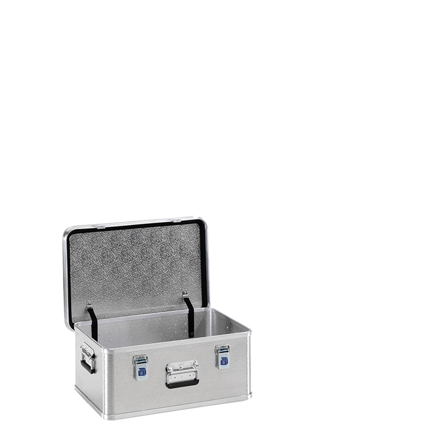 [048358] Arcón de aluminio con tapa, cierres de palanca y asas integradas - Dim.: 588x388x250h mm - Aluminio