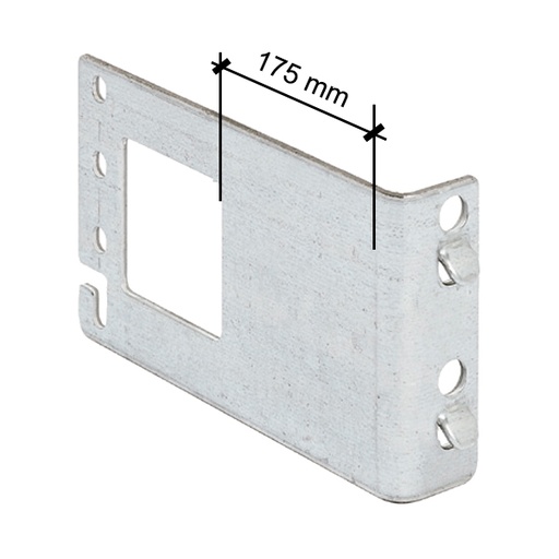 [048701] Fijación derecha de pared trasera de malla para estantería de paletización - Dim.: 145x80h mm - galvanizado