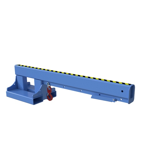 [048722] Brazo con gancho para carga y elevación mediante pinzas de carretilla - Dim.: 2000x490x480h mm - Acero pintado