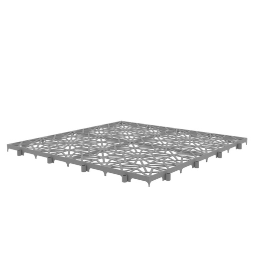 [048787] Pack de 11 unidades de losetas plásticas para uso universal - Dim.: 300x300x13,5h mm - Gris