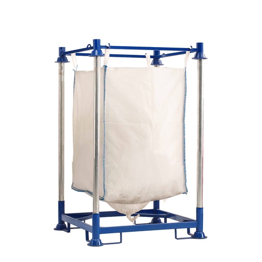 [048855] Estantería metálica porta sacos - Dim.: 1250x1255x2250h mm - Azul ral 5010
