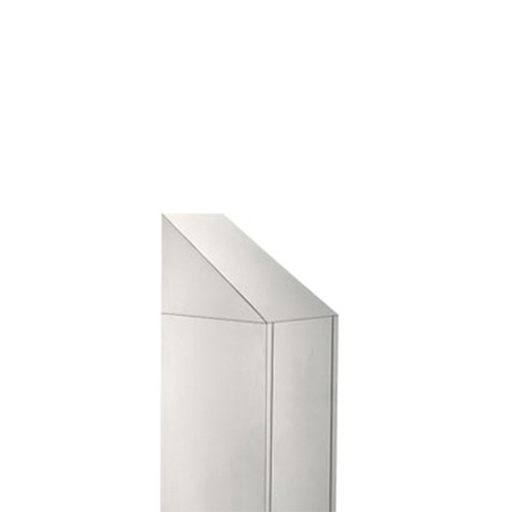 [048857] Techo inclinado metálico para taquilla de 1 cuerpo - Dim.: 330x460x300h mm - Gris ral 7035